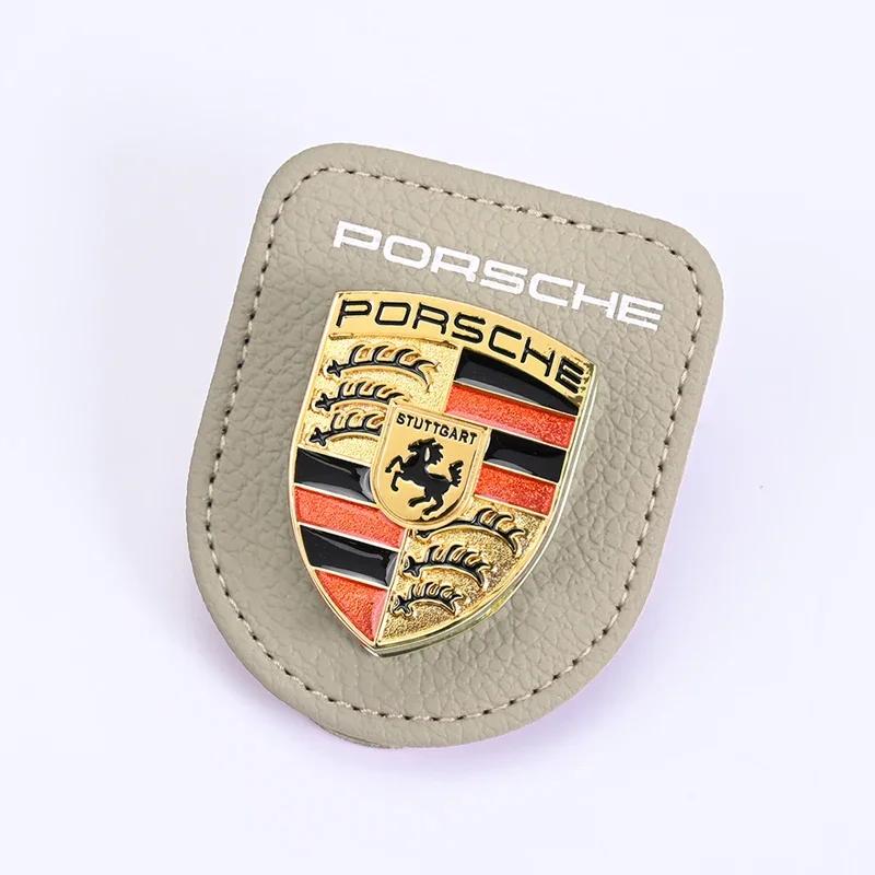 Car Emblems Sunglasses Clip Holder Magnetic Leather Car Sunshade Clip For Porsche 911 Pajun Cayenne Cayman Panamera Macan
Car Emblems Sunglasses Clip Holder Magnetic Leather Car Sunshade Clip For Porsche 911 Pajun Cayenne Cayman Panamera Macan