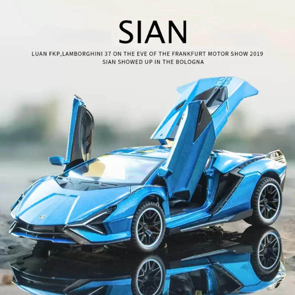 1/32 SIAN Car Model Toy Alloy Diecast Toy Simulation Vehicle with Sound Light Pull Back Lifting Tail Super Car Scale Toy for Boy чорний
1/32 SIAN Car Model Toy Alloy Diecast Toy Simulation Vehicle with Sound Light Pull Back Lifting Tail Super Car Scale Toy for Boy чорний