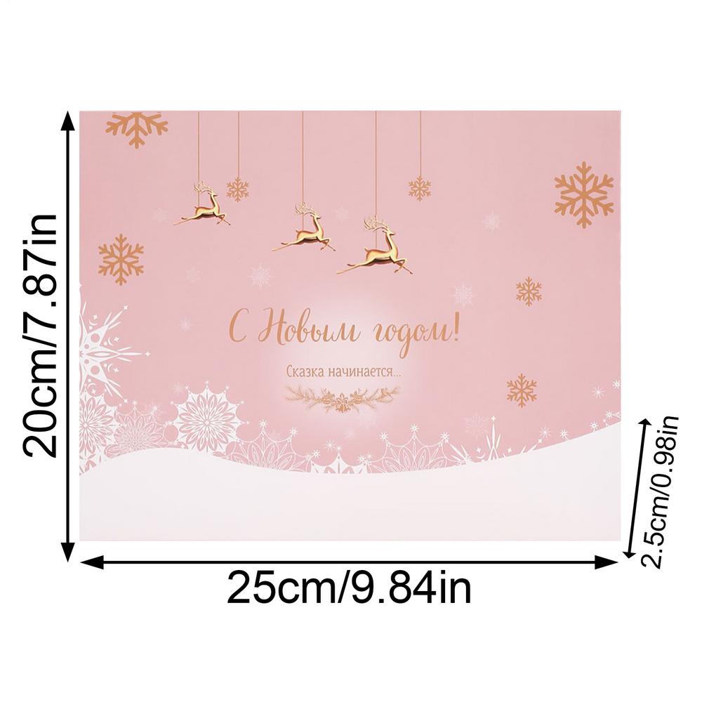 Christmas Bracelet Necklace Advent Calendar 2025 New Year Countdown Children Girls Cute Jewelry Gift Blind Box Party Props 25x20x2.5cm розовый
Christmas Bracelet Necklace Advent Calendar 2025 New Year Countdown Children Girls Cute Jewelry Gift Blind Box Party Props 25x20x2.5cm розовый
