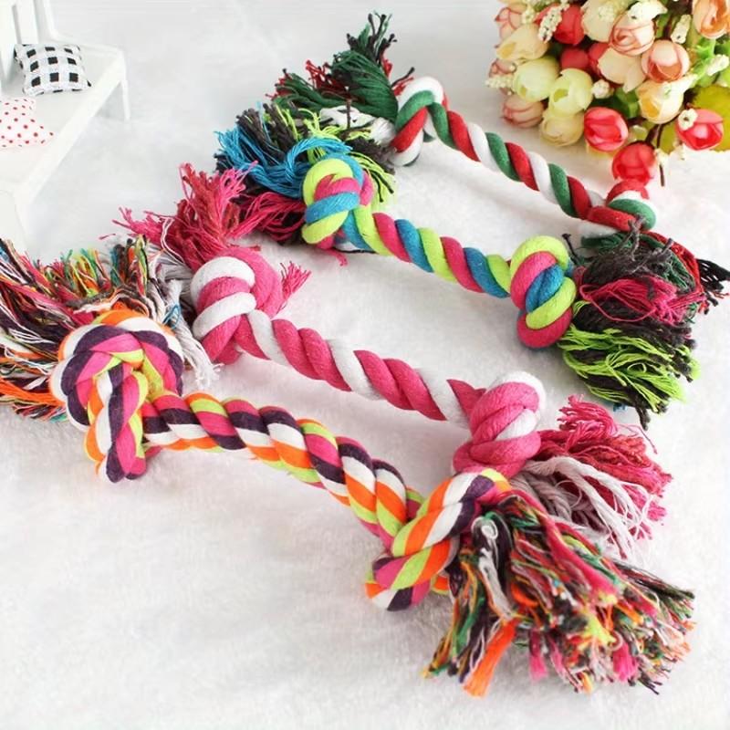 3-piece set of brightly colored woven dog leash toys with tassels - anti bite, mixed oral health, interactive game, non-toxic, s
3-piece set of brightly colored woven dog leash toys with tassels - anti bite, mixed oral health, interactive game, non-toxic, s