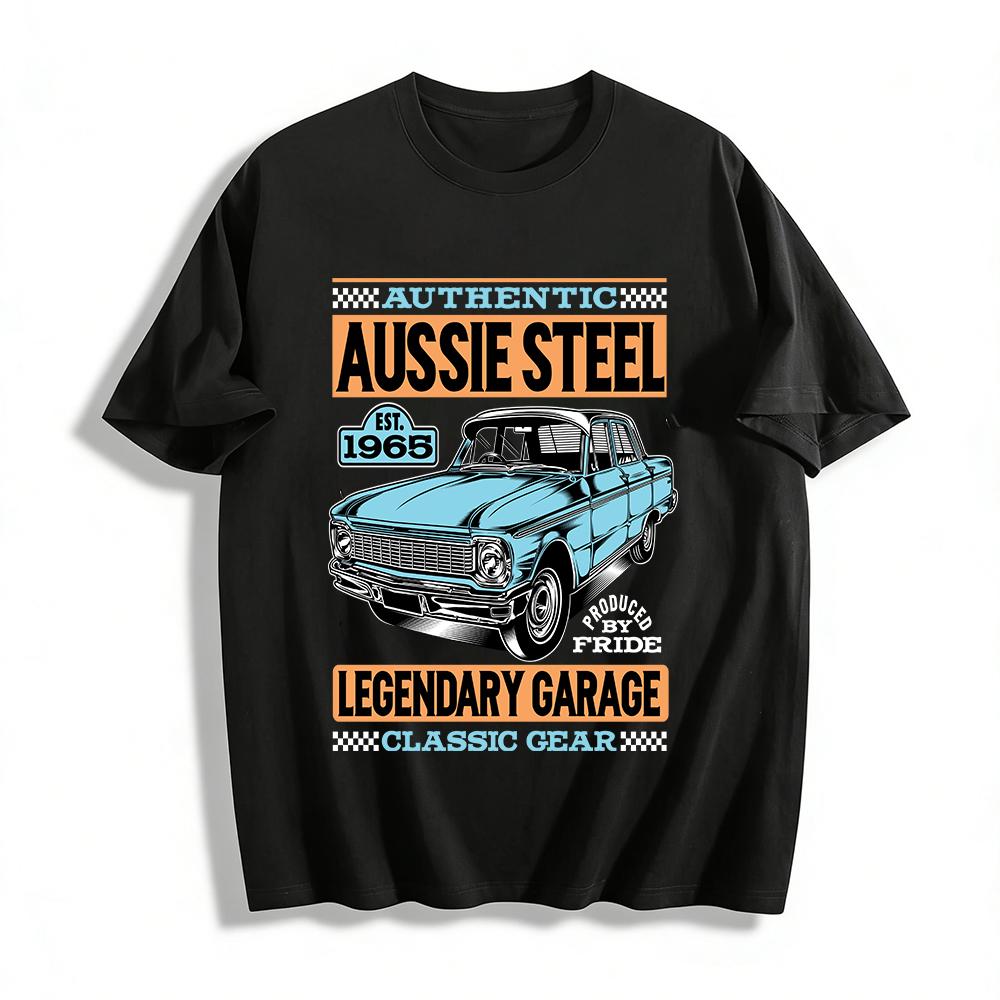 Authentic Aussie Steel 1965 Classic Car Legendary Garage Tee Pure cotton T-shirt XXS
Authentic Aussie Steel 1965 Classic Car Legendary Garage Tee Pure cotton T-shirt XXS