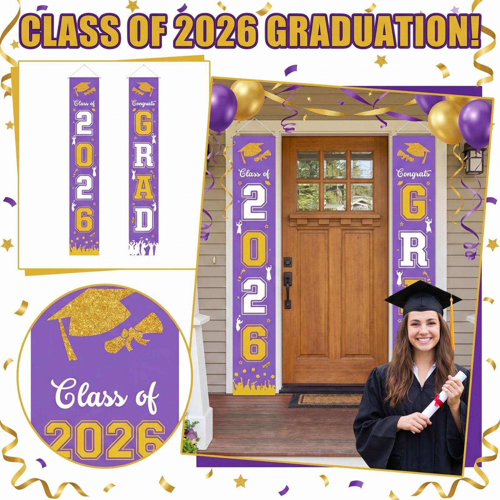 Graduation Class Decoration Door Flag Hanging Flag Graduation Party Decoration Supplies one size
Graduation Class Decoration Door Flag Hanging Flag Graduation Party Decoration Supplies one size