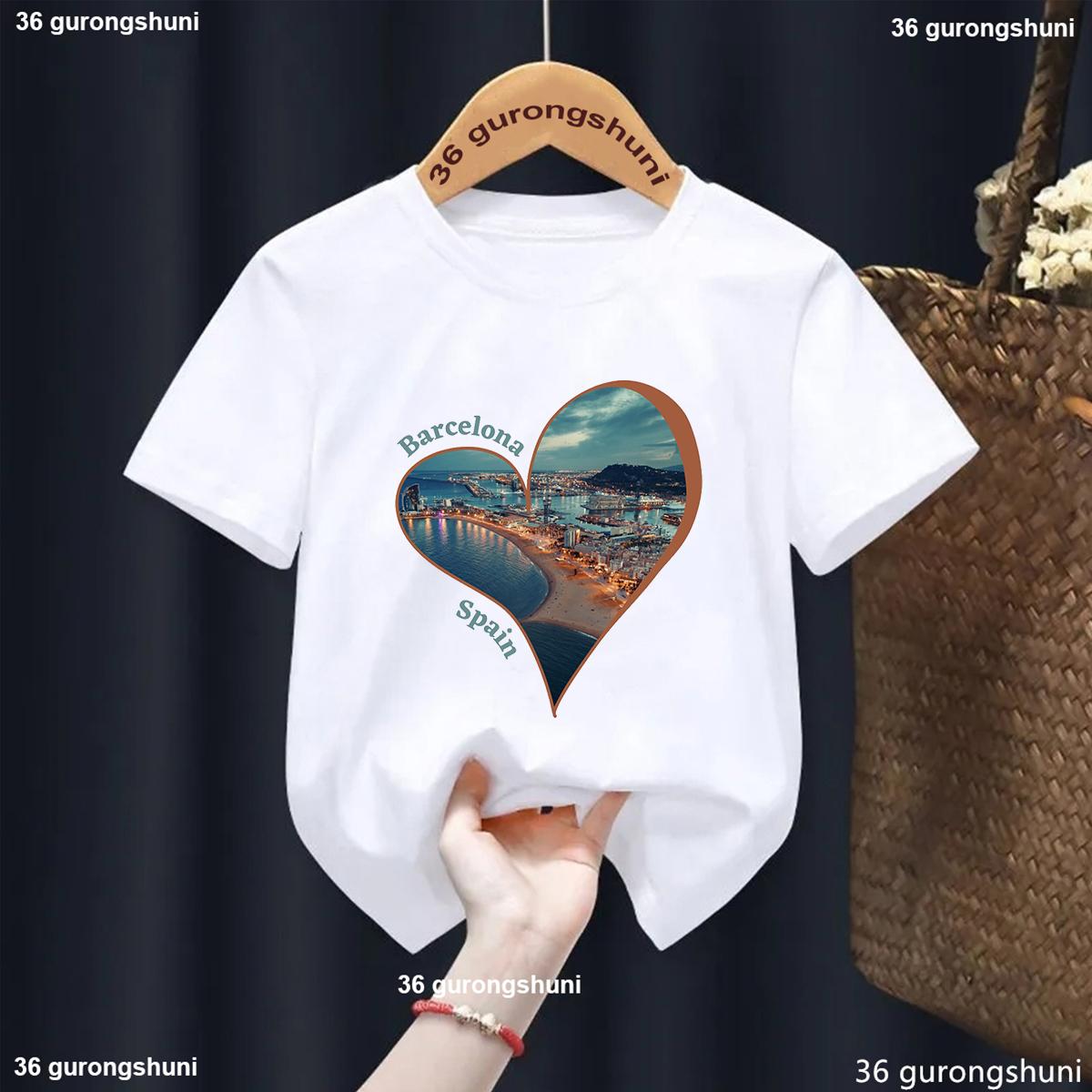 T-Shirt For Boys/Girls Heart-Shaped Graphics Barcelona Spain Printed T Shirt Kids Fashion Toddler Tshirt Cute Boys/Girls Tshirt 140
T-Shirt For Boys/Girls Heart-Shaped Graphics Barcelona Spain Printed T Shirt Kids Fashion Toddler Tshirt Cute Boys/Girls Tshirt 140