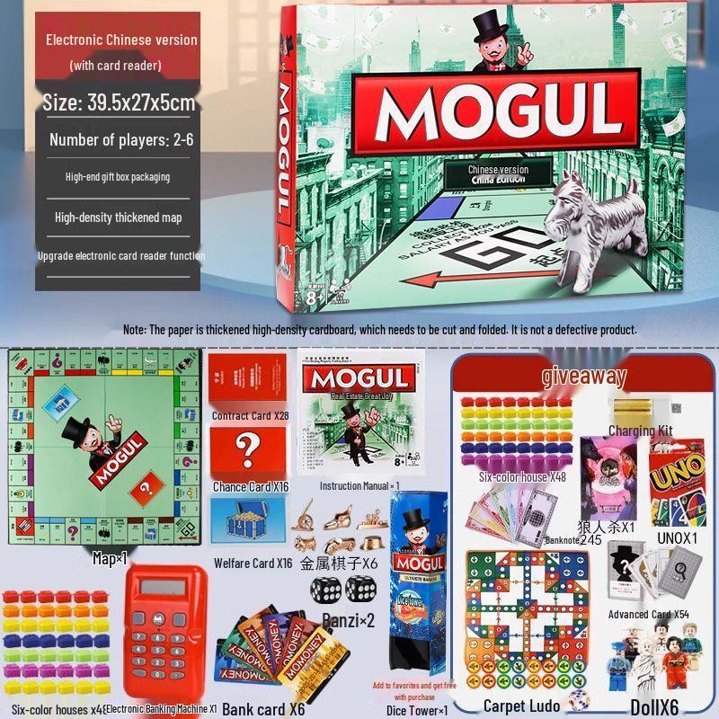 Розкішна настільна гра Монополія від QiuQiao With Carpet Airplane Chess Gift Pack
Розкішна настільна гра Монополія від QiuQiao With Carpet Airplane Chess Gift Pack