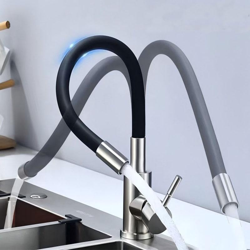 Stainless steel Kitchen Sink Faucet Universal Flexible Pipe Hot Cold Kitchen Mixer Tap Deck Mounted Bathroom Kitchen Tap срібло сірий колір
Stainless steel Kitchen Sink Faucet Universal Flexible Pipe Hot Cold Kitchen Mixer Tap Deck Mounted Bathroom Kitchen Tap срібло сірий колір
