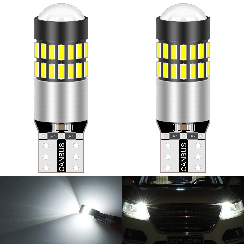KaTur T10 168 175 194 2825 W5W LED Bulb CanBus Error Free 3014 30SMD Lens 300 Lumens Super Bright DC 12V Interior Map Dome Courtesy 2.7W (2 Pack)
KaTur T10 168 175 194 2825 W5W LED Bulb CanBus Error Free 3014 30SMD Lens 300 Lumens Super Bright DC 12V Interior Map Dome Courtesy 2.7W (2 Pack)
