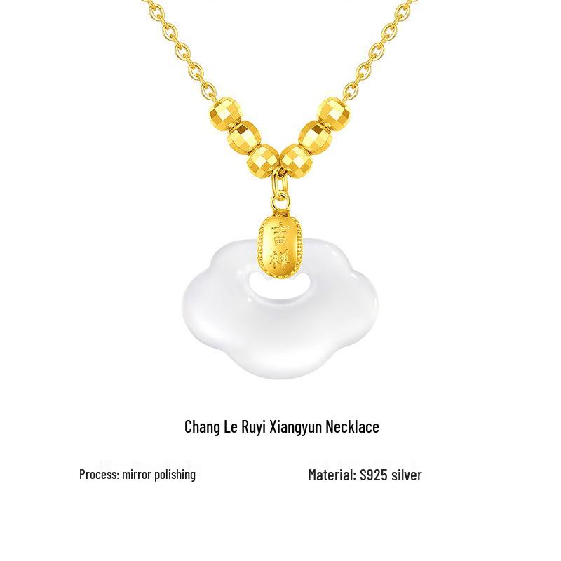 Ferris Wheel Sterling Silver Chalcedony Cloud Necklace - Women s Elegant Versatile Luxury Clavicle Chain S925 Silver
Ferris Wheel Sterling Silver Chalcedony Cloud Necklace - Women s Elegant Versatile Luxury Clavicle Chain S925 Silver