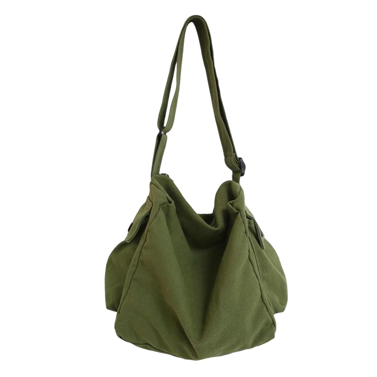 Vintage Style Canvas Hobo Bag Multiple Pockets Adjustable Straps for trip Beach зелений
Vintage Style Canvas Hobo Bag Multiple Pockets Adjustable Straps for trip Beach зелений