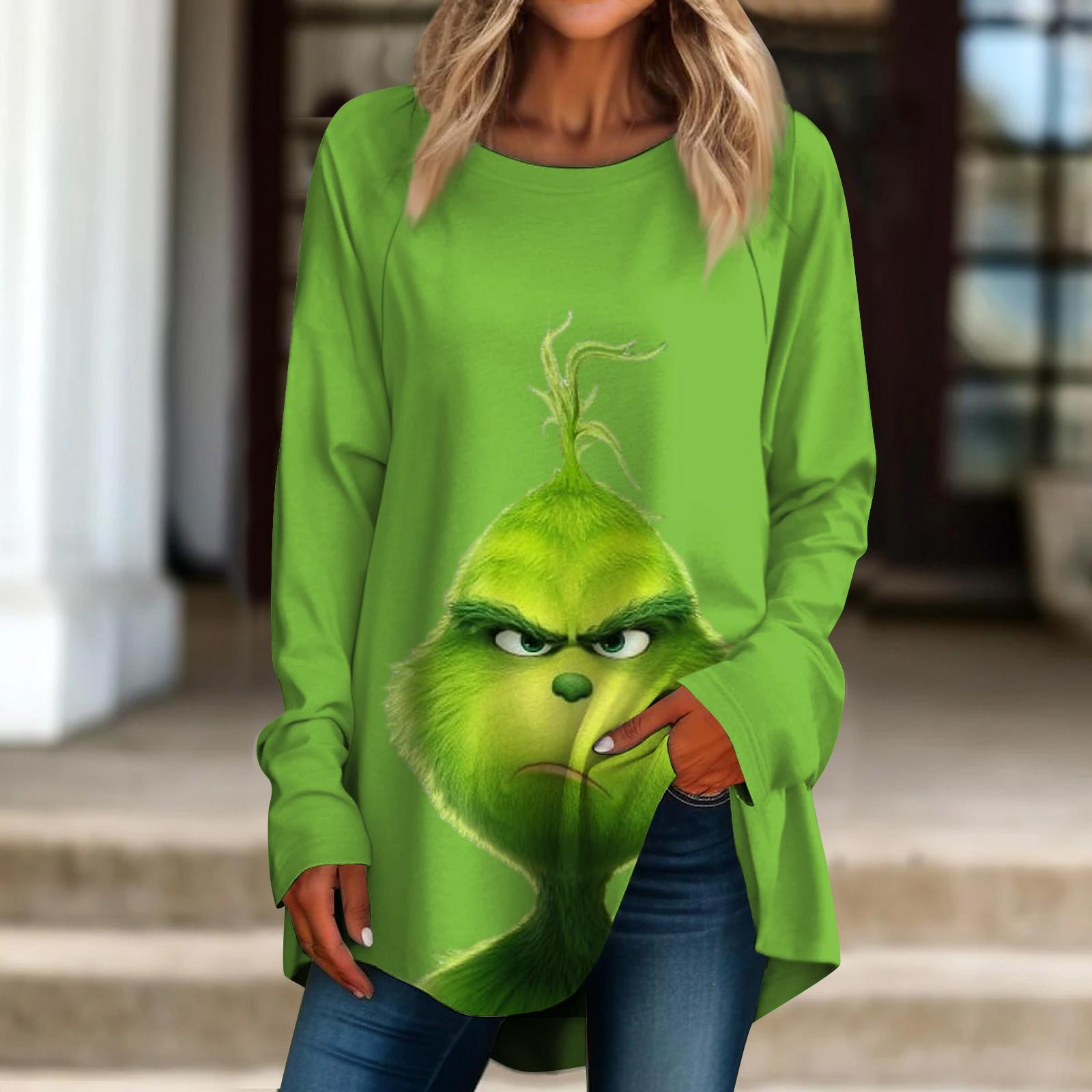 Женская повседневная футболка больших размеров с длинными рукавами и круглым вырезом с рождественским принтом, верхний пуловер XXL
Женская повседневная футболка больших размеров с длинными рукавами и круглым вырезом с рождественским принтом, верхний пуловер XXL