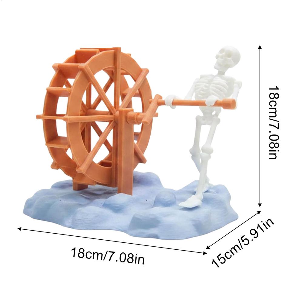 Aquarium Decor Dynamic Skeleton Figurines with Rotating Water Wheel Fish Aquarium Decor for Water Betta Turtle Reptile Shrimp красный
Aquarium Decor Dynamic Skeleton Figurines with Rotating Water Wheel Fish Aquarium Decor for Water Betta Turtle Reptile Shrimp красный