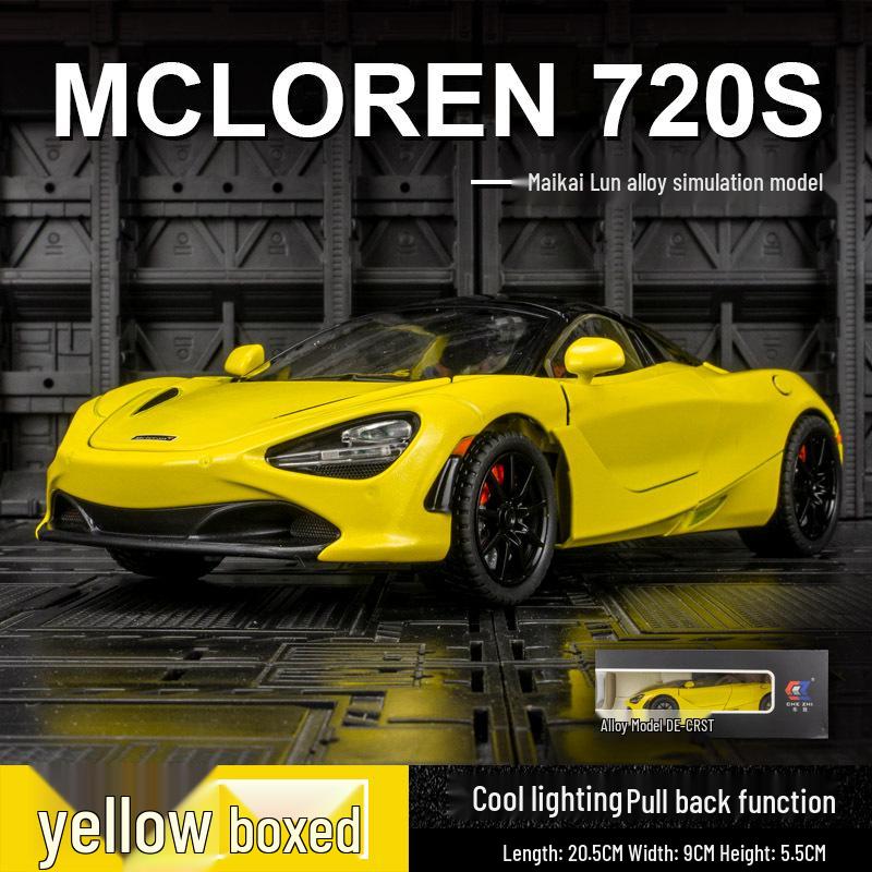 Zhi CZ24582 720S Модель суперкара из сплава: Игрушка-кабриолет с инерционным механизмом, со звуком и светом жёлтый
Zhi CZ24582 720S Модель суперкара из сплава: Игрушка-кабриолет с инерционным механизмом, со звуком и светом жёлтый