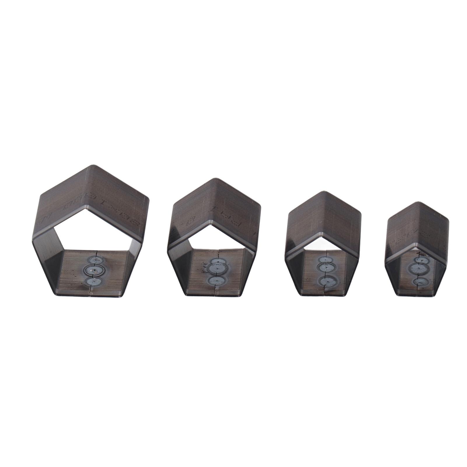4Pcs Pentagon Cutting Punching Die Alloy Steel Leather Cutting Mold for DIY Leather Craft
4Pcs Pentagon Cutting Punching Die Alloy Steel Leather Cutting Mold for DIY Leather Craft