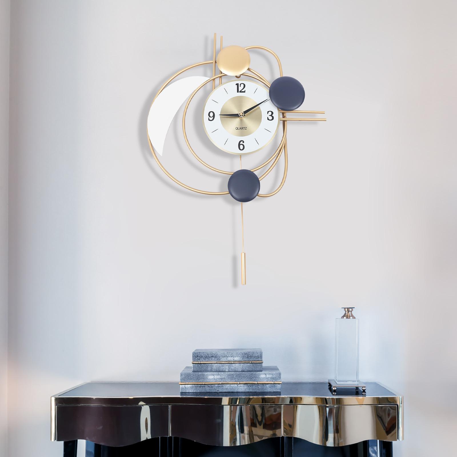 Elegant Golden Round Wall Clock, Modern Swing Pendulum Clock, Battery Operated Analog Timepiece - 8.27In Dial, 19.29x27.95 In золотой
Elegant Golden Round Wall Clock, Modern Swing Pendulum Clock, Battery Operated Analog Timepiece - 8.27In Dial, 19.29x27.95 In золотой