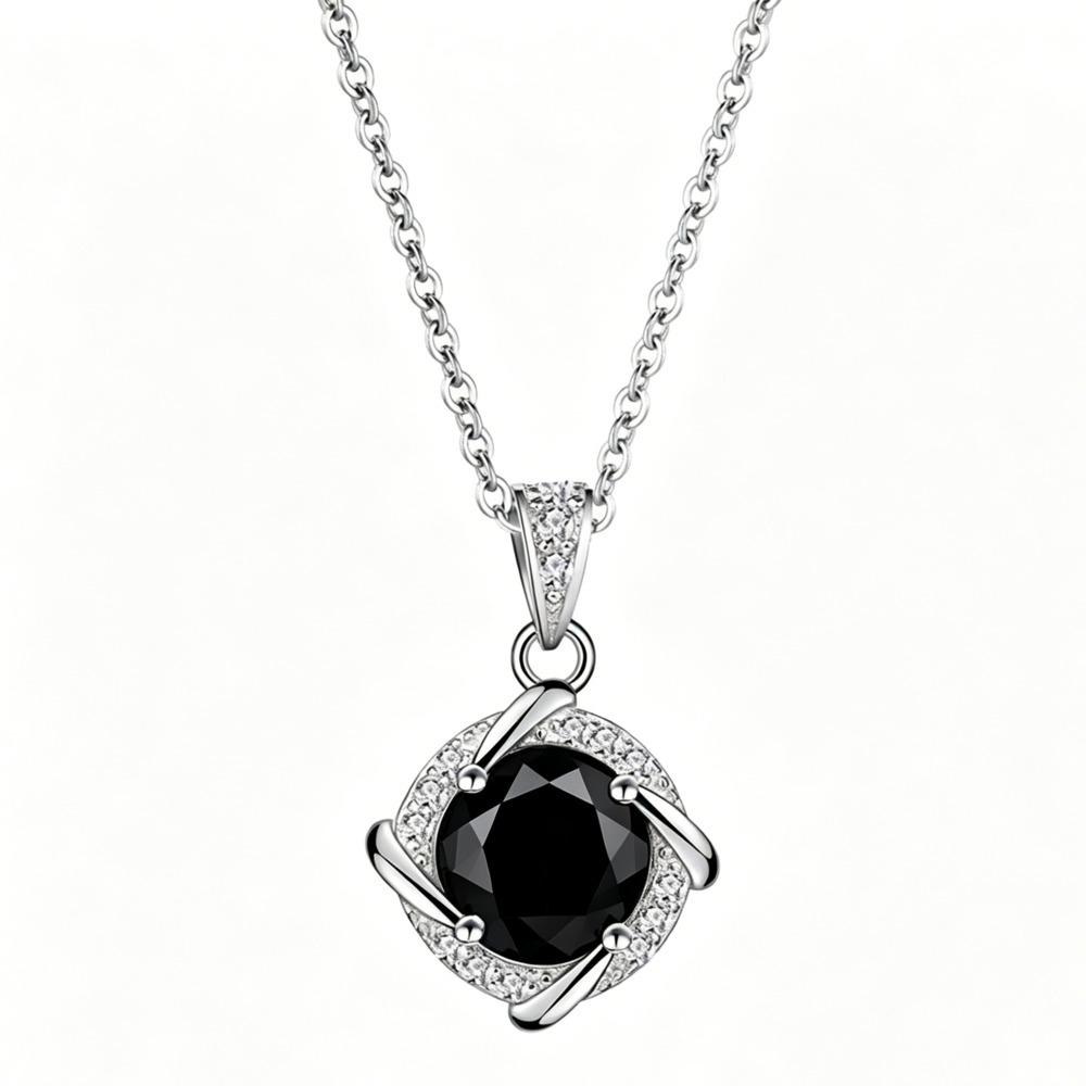 6.5mm S925 Sterling Silver Halo Moissanite Pendant Necklace D VVS1 Exquisite Fine Jewelry For Women 6.5mm чорний
6.5mm S925 Sterling Silver Halo Moissanite Pendant Necklace D VVS1 Exquisite Fine Jewelry For Women 6.5mm чорний