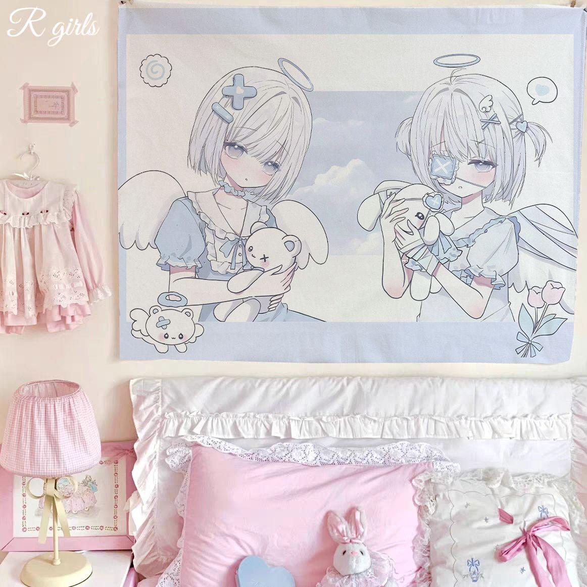 Girly heart background cloth dormitory bedroom background hanging cloth cute room wall decoration cloth bedroom tapestry 74x94cm(29x37in)
Girly heart background cloth dormitory bedroom background hanging cloth cute room wall decoration cloth bedroom tapestry 74x94cm(29x37in)