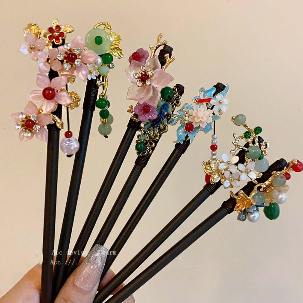 Hanfu Hair Chopsticks Wooden Flower Hair Fork Headpieces Chinese Style Hair Stick Daily style8
Hanfu Hair Chopsticks Wooden Flower Hair Fork Headpieces Chinese Style Hair Stick Daily style8