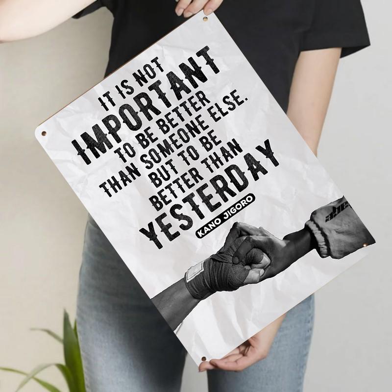 Vintage Motivational Boxing Metal Wall Art Kano Jigoro Quote Fitness Decor Vintage Gym Room Decorative Painting 20x30cm(7.8x11.8inch)
Vintage Motivational Boxing Metal Wall Art Kano Jigoro Quote Fitness Decor Vintage Gym Room Decorative Painting 20x30cm(7.8x11.8inch)