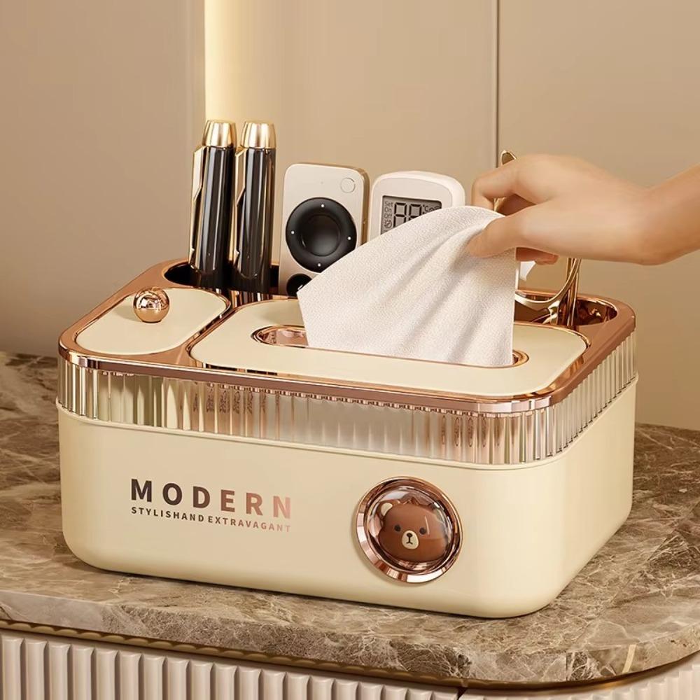Multi-function Remote Control Storage Box Large Capacity Tissue Holder Living Room вершковий
Multi-function Remote Control Storage Box Large Capacity Tissue Holder Living Room вершковий