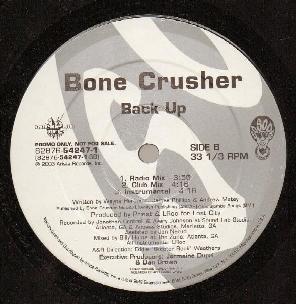 12inch Record BONE CRUSHER - Never Scared (The Takeover Remix) / 82876542471 So So Def 2003 US Rap & Hip-Hop/R&B Used
12inch Record BONE CRUSHER - Never Scared (The Takeover Remix) / 82876542471 So So Def 2003 US Rap & Hip-Hop/R&B Used