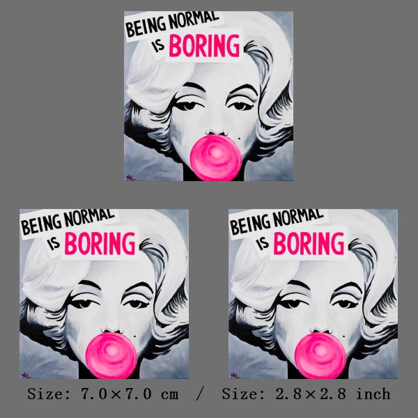 Fashion Thermo Stickers On Clothes Marilyn Monroe Iron Patches Funny Paintings Stripes Heat-sensitive Transfers Custom Badges
Fashion Thermo Stickers On Clothes Marilyn Monroe Iron Patches Funny Paintings Stripes Heat-sensitive Transfers Custom Badges