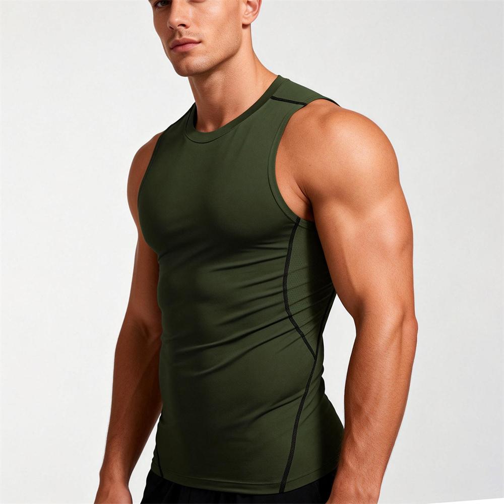 Men s Running Vest Tank Gym Fitness Training Sports Skinny Base Layer Sleeveless T-Shirt Top Singlet Sportswear 3XL армія зелений колір
Men s Running Vest Tank Gym Fitness Training Sports Skinny Base Layer Sleeveless T-Shirt Top Singlet Sportswear 3XL армія зелений колір