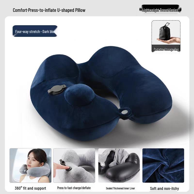 Inflatable U-Shaped Neck Pillow for Travel and Sleep 35x31x15
Inflatable U-Shaped Neck Pillow for Travel and Sleep 35x31x15