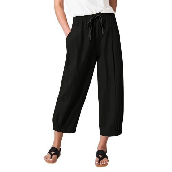 Women Pants Elastic High Waist Wide Leg Casual Trousers with Pockets Loose Fit Pure Color Commuting Work Trousers XXL чорний
Women Pants Elastic High Waist Wide Leg Casual Trousers with Pockets Loose Fit Pure Color Commuting Work Trousers XXL чорний