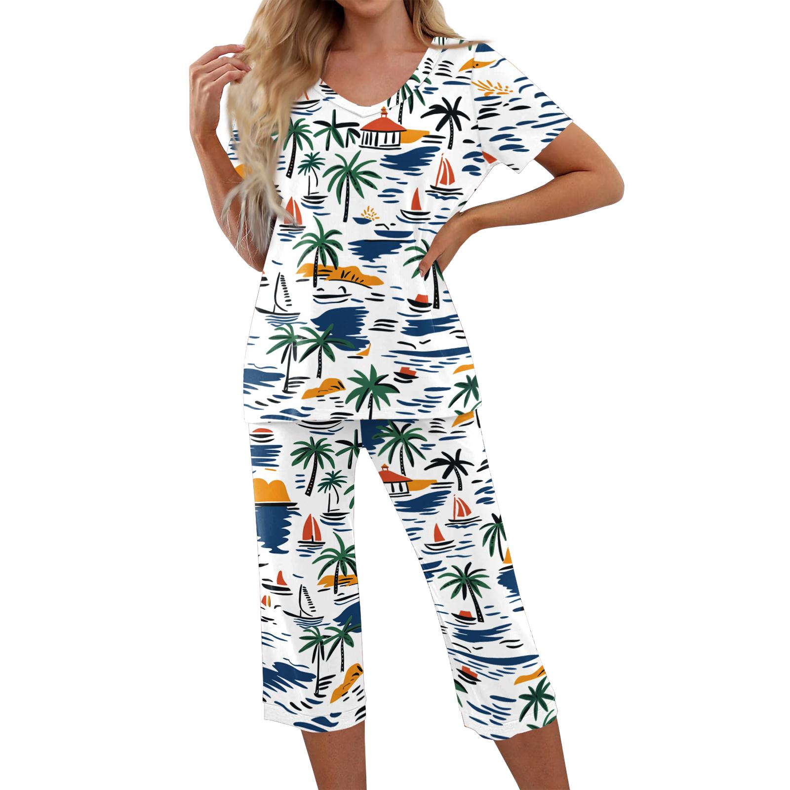 2 Piece Sets For Women Short Sleeve Top And Pants With Pockets Workout Soft Print Sets L
2 Piece Sets For Women Short Sleeve Top And Pants With Pockets Workout Soft Print Sets L