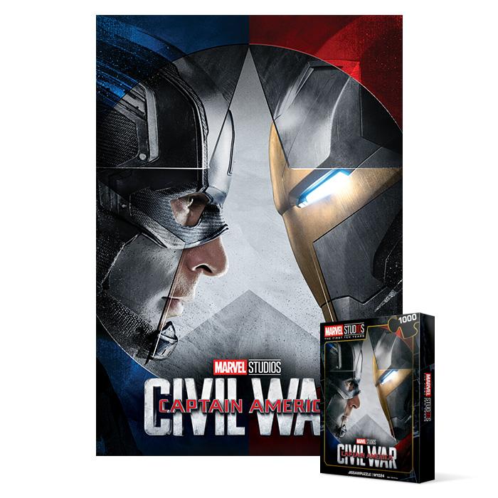 Пазл из 1000 элементов - Капитан Гражданской войны и Железный человек из Мстителей 
Пазл из 1000 элементов - Капитан Гражданской войны и Железный человек из Мстителей