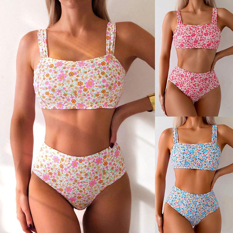 Women Summer Strap Beach Holiday Floral Printed High-waisted Bikini L
Women Summer Strap Beach Holiday Floral Printed High-waisted Bikini L