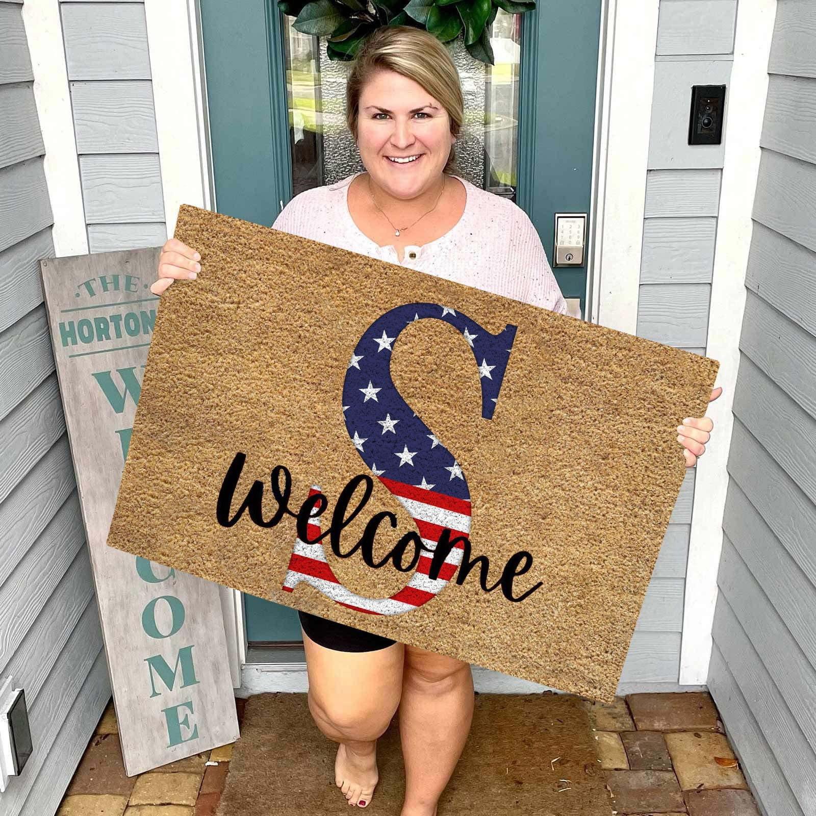 Коврик для прихожей ко Дню независимости Добро пожаловать Коврик ко Дню независимости Устойчивый к пятнам и выцветанию декор Добро пожаловать Наружный коврик Декоративный для дома в помещении
Коврик для прихожей ко Дню независимости Добро пожаловать Коврик ко Дню независимости Устойчивый к пятнам и выцветанию декор Добро пожаловать Наружный коврик Декоративный для дома в помещении