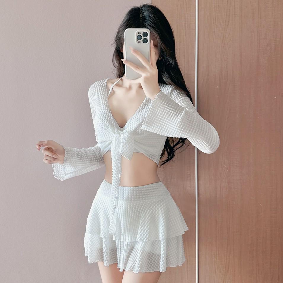 2025 Pure Desire White Seaside Cover-up: Slimming Three-Piece Split Skirt & Long Sleeve Swimsuit for Women XL брудно-білий
2025 Pure Desire White Seaside Cover-up: Slimming Three-Piece Split Skirt & Long Sleeve Swimsuit for Women XL брудно-білий