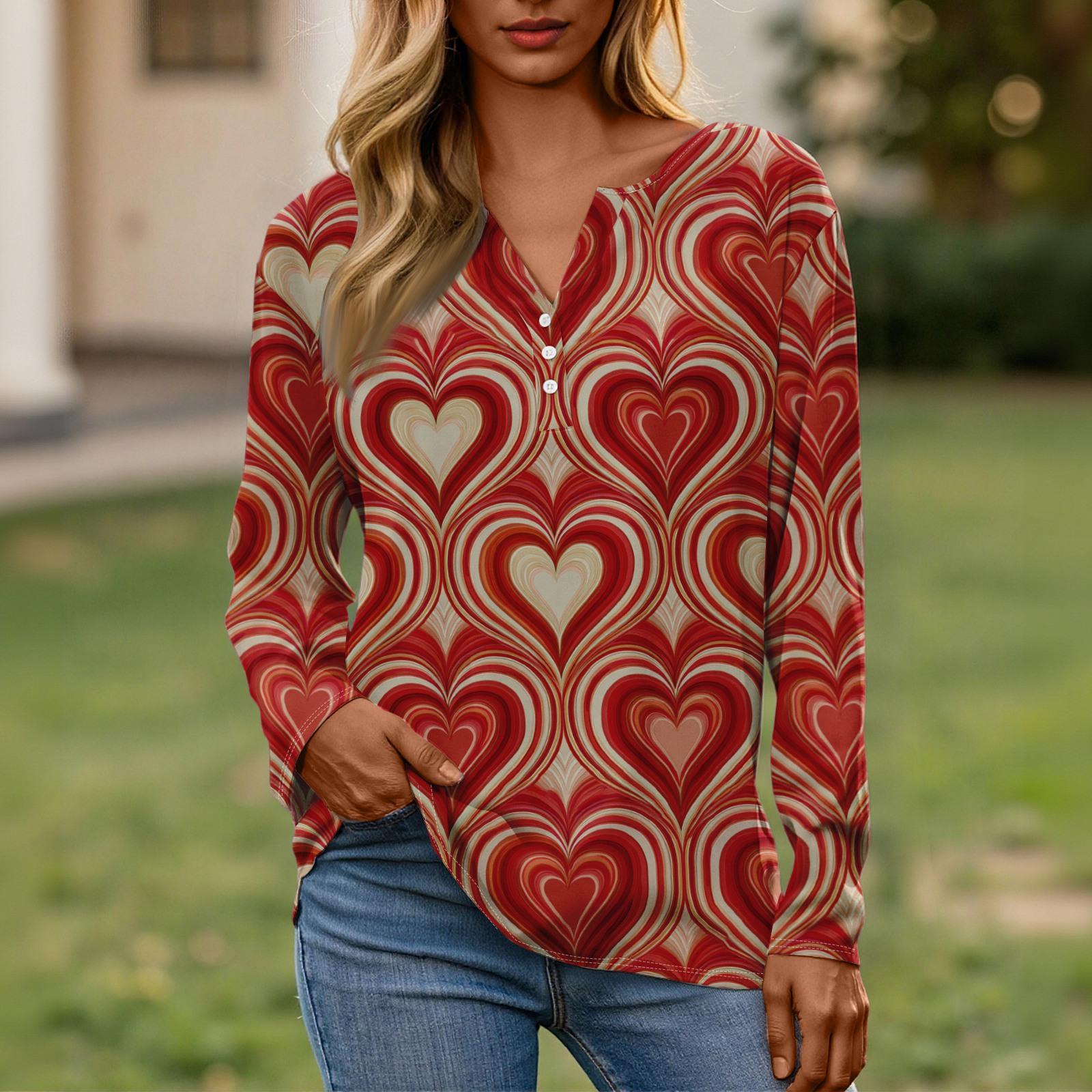 Women s Valentine s Day Fashionable Casual V,neck Long,sleeved Button,down Top S червоний
Women s Valentine s Day Fashionable Casual V,neck Long,sleeved Button,down Top S червоний