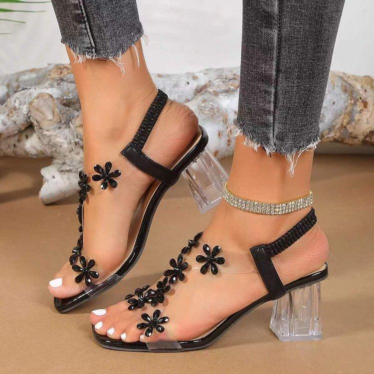 New Outdoor Plus Size Women Square Toe Elastic Band Rhinestone Flower Crystal Heel Slip on Sexy Trendy Sandals 36 чёрный
New Outdoor Plus Size Women Square Toe Elastic Band Rhinestone Flower Crystal Heel Slip on Sexy Trendy Sandals 36 чёрный
