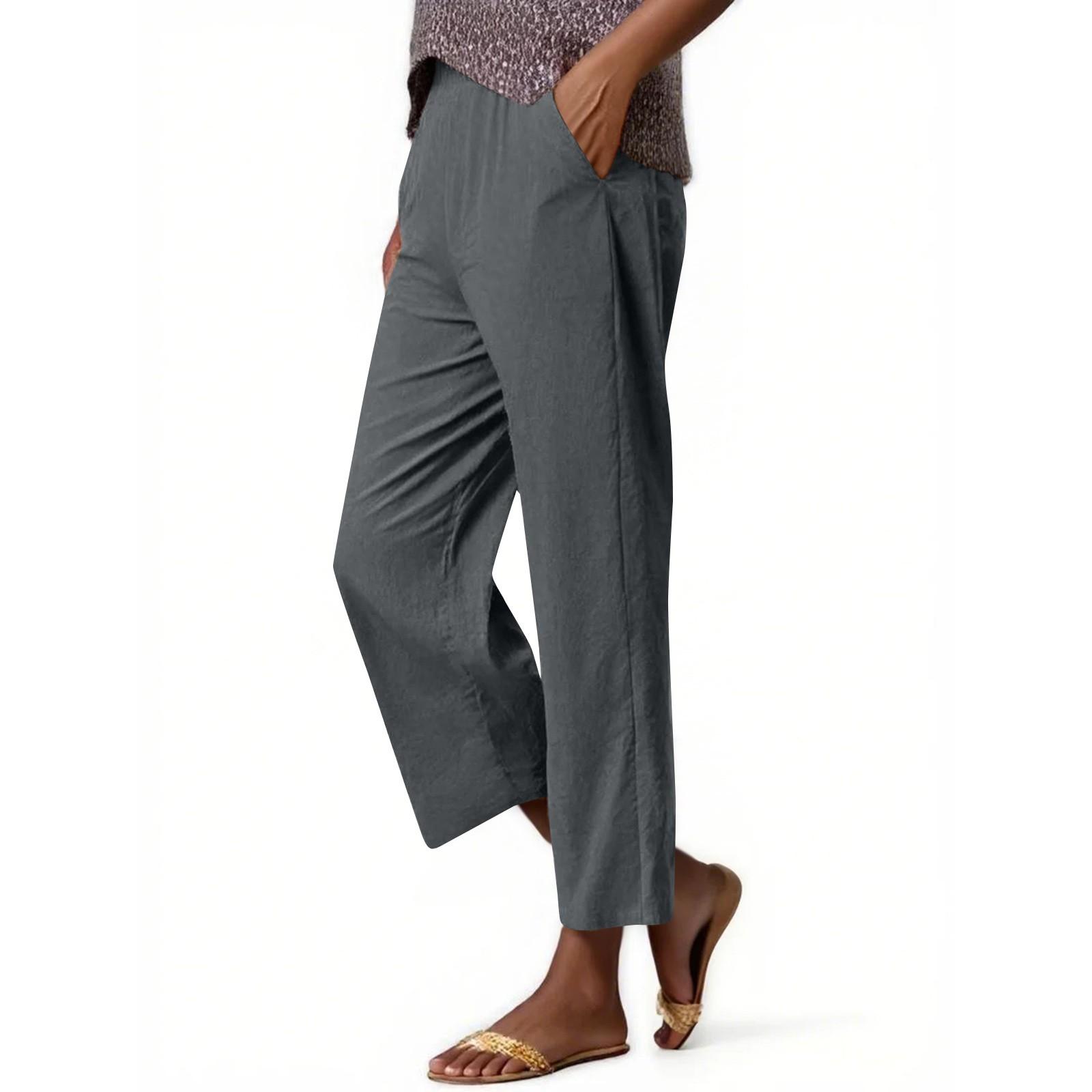 Женские модные однотонные хлопковые пеньковые свободные эластичные пояса с карманами и широкими штанинами Niners повседневные брюки S
Женские модные однотонные хлопковые пеньковые свободные эластичные пояса с карманами и широкими штанинами Niners повседневные брюки S