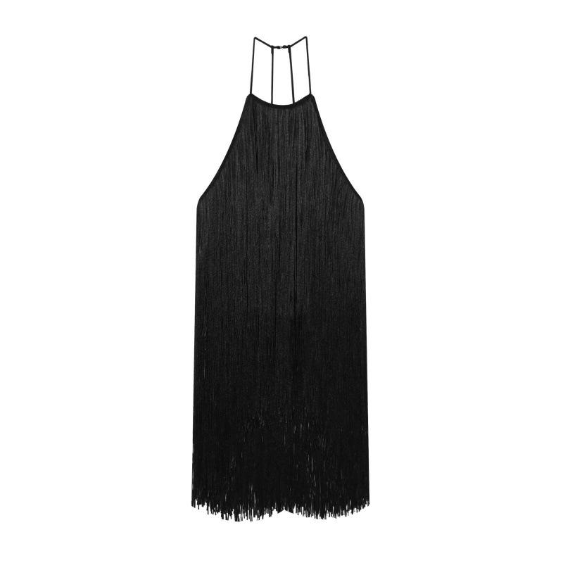 Spring 2026 European & American Style Slim Velvet Tassel Halter Dress Small чёрный
Spring 2026 European & American Style Slim Velvet Tassel Halter Dress Small чёрный