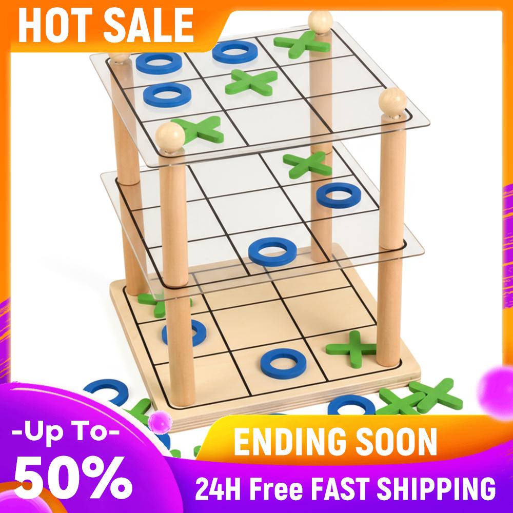 3 Layer Connect Board Games 3D Strategic Toys Wooden Row Connect Board Games Wooden Noughts and Crosses Game for Kids & Adults China Mainland
3 Layer Connect Board Games 3D Strategic Toys Wooden Row Connect Board Games Wooden Noughts and Crosses Game for Kids & Adults China Mainland