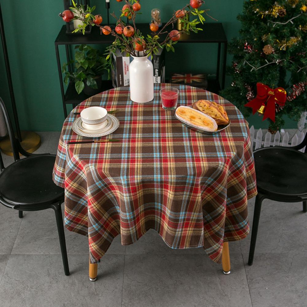Christmas Plaid Tablecloth Cotton Linen Dining Table Decor Vintage American Style Tea Table Cover 90*140cm
Christmas Plaid Tablecloth Cotton Linen Dining Table Decor Vintage American Style Tea Table Cover 90*140cm