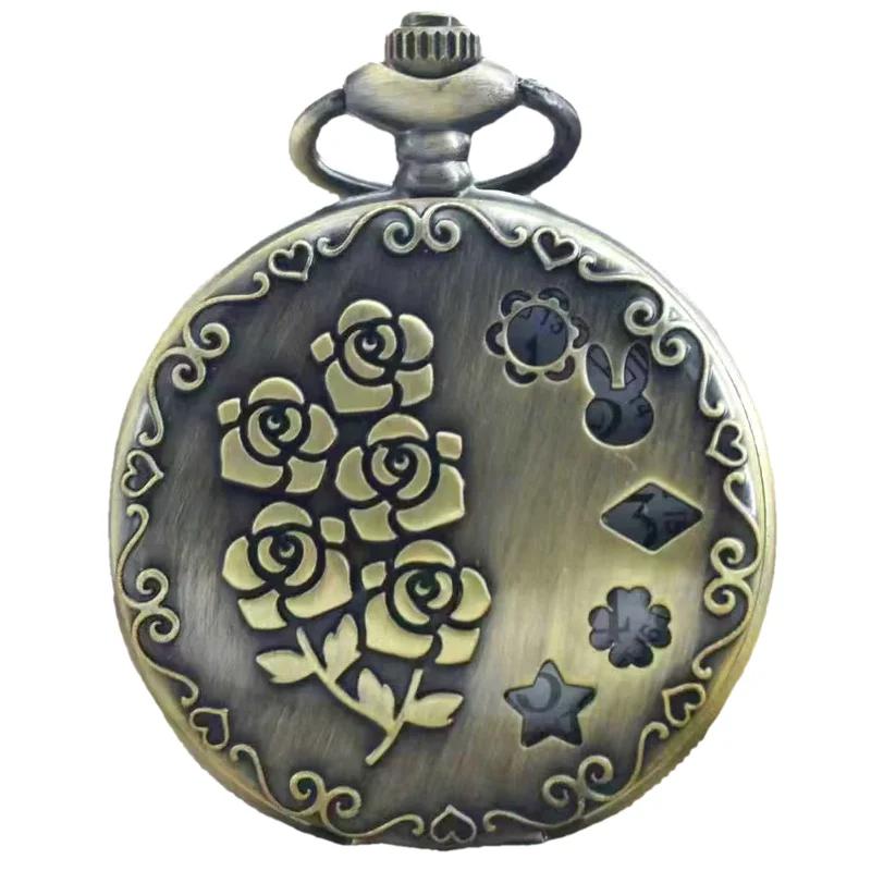 Vintage Bronze Steampunk Rose Carving Quartz Pocket Watch Necklace Pendant Clock Chain Men s and Women s Gift
Vintage Bronze Steampunk Rose Carving Quartz Pocket Watch Necklace Pendant Clock Chain Men s and Women s Gift