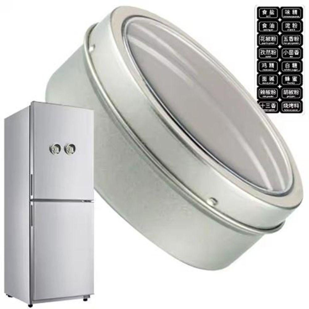 3Pcs Round Magnetic Spice Jars Silver Condiments Box Magnetic Seasoning Containers for Home 3Pcs
3Pcs Round Magnetic Spice Jars Silver Condiments Box Magnetic Seasoning Containers for Home 3Pcs