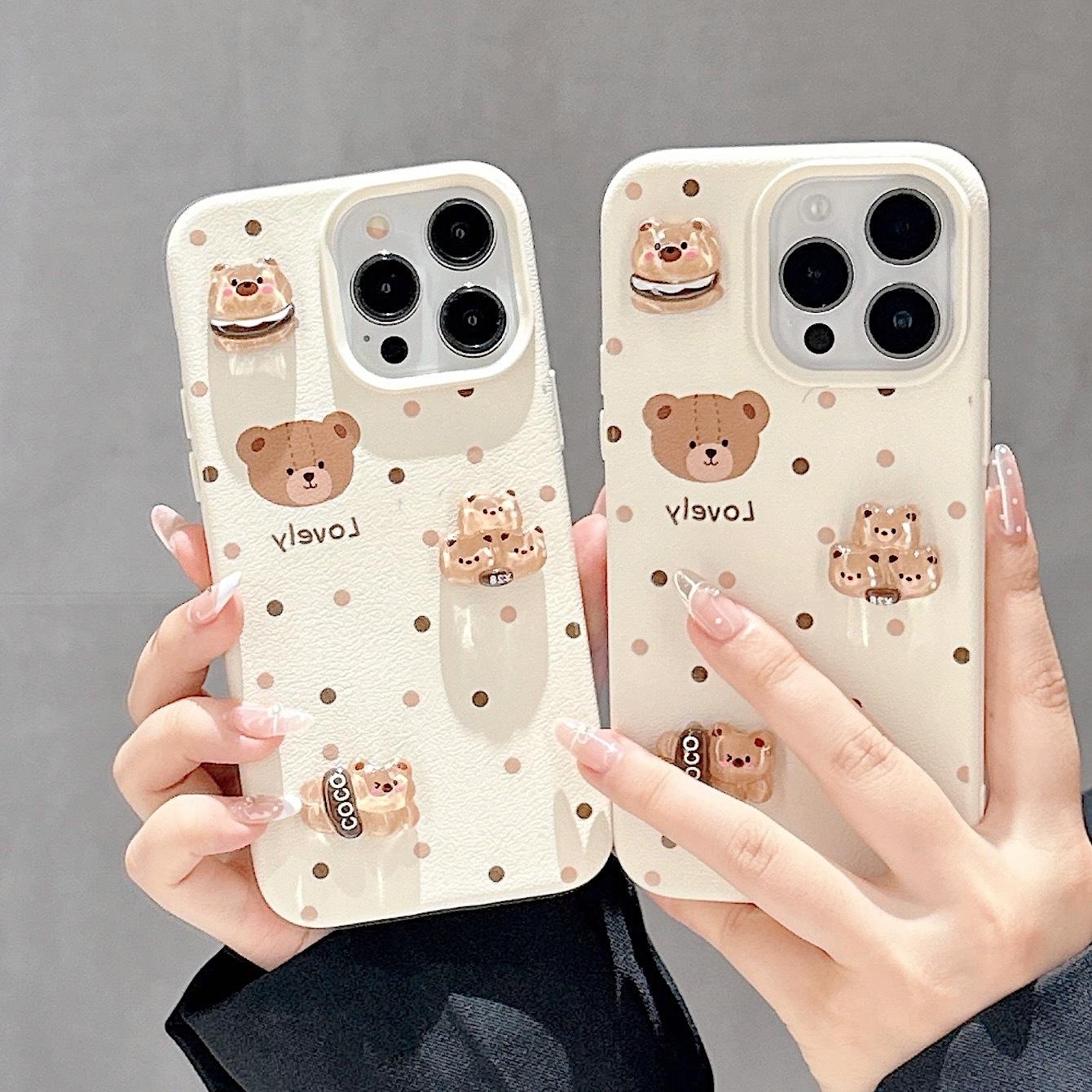 Leather Pattern Three-dimensional Polka Dot Cartoon English Bear Suitable for Apple 16promax Mobile Phone Case IPhone Apple XS
Leather Pattern Three-dimensional Polka Dot Cartoon English Bear Suitable for Apple 16promax Mobile Phone Case IPhone Apple XS