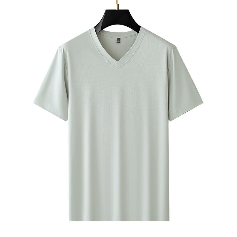 Mercerized Modal V-Neck High-End Short-Sleeve T-Shirt Summer Base Layer Top Thin 4XL сірий колір
Mercerized Modal V-Neck High-End Short-Sleeve T-Shirt Summer Base Layer Top Thin 4XL сірий колір