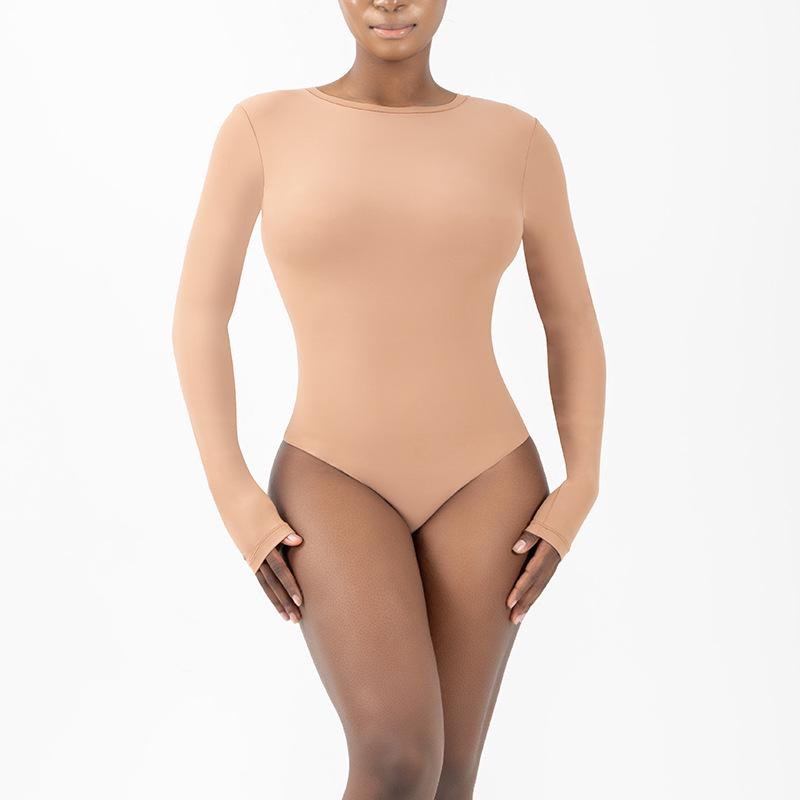 Боді з довгим рукавом, що відчувається як друга шкіра, з круглим вирізом для йоги та фітнесу Small світло-коричневого кольору
Боді з довгим рукавом, що відчувається як друга шкіра, з круглим вирізом для йоги та фітнесу Small світло-коричневого кольору