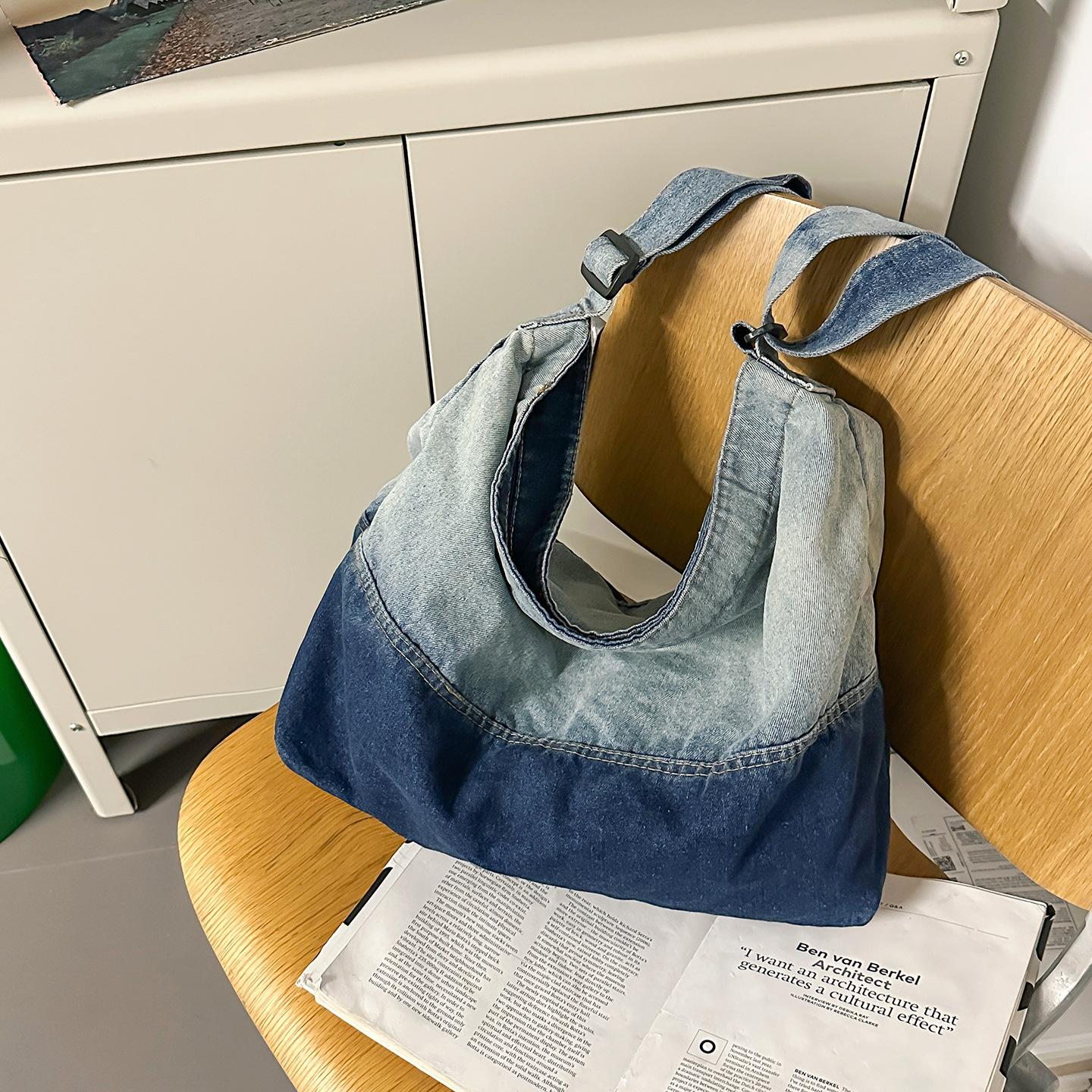 2026 new Korean denim messenger bag women s fashion color matching large-capacity tote bag casual shoulder bag
2026 new Korean denim messenger bag women s fashion color matching large-capacity tote bag casual shoulder bag