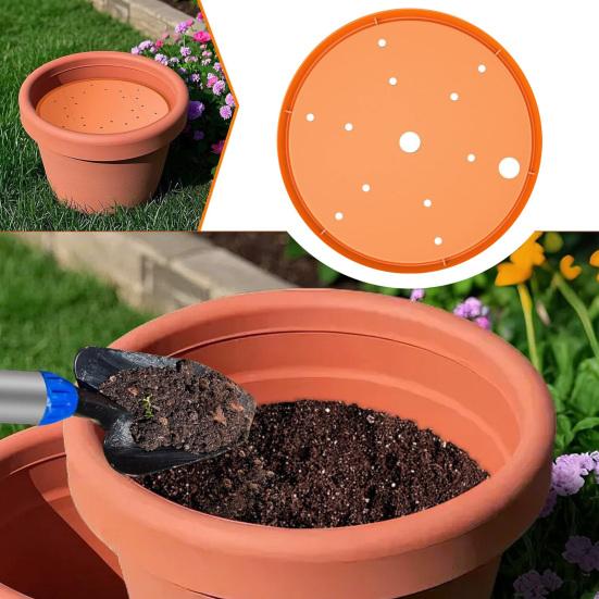 Yousheng Round Planter Insert Disc Flower Pot Insert with Drainage Holes Reusable Planter Insert Use Less Potting Soil for Healthier Roots Prevents 25 cm 1pc помаранчевий
Yousheng Round Planter Insert Disc Flower Pot Insert with Drainage Holes Reusable Planter Insert Use Less Potting Soil for Healthier Roots Prevents 25 cm 1pc помаранчевий