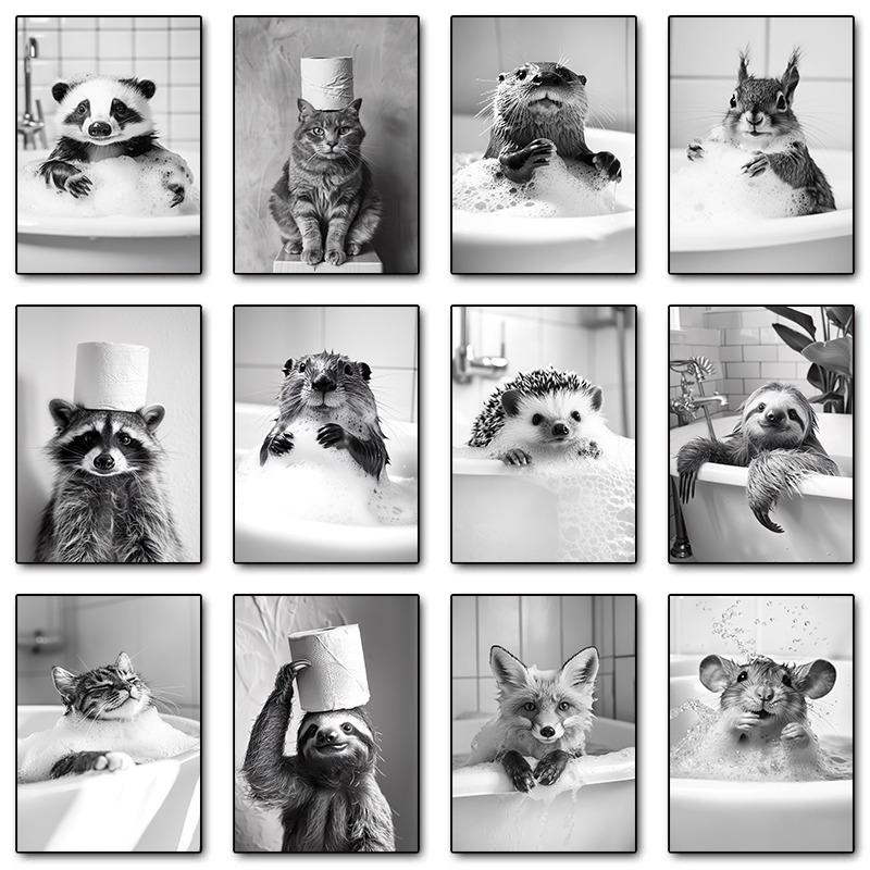 Black and White interesting Cute Animal Posters Squirrel Hedgehog sloth Canvas Painting Wall Art Bathroom Living Room Home Decor 21cm×30cm NoFrame
Black and White interesting Cute Animal Posters Squirrel Hedgehog sloth Canvas Painting Wall Art Bathroom Living Room Home Decor 21cm×30cm NoFrame