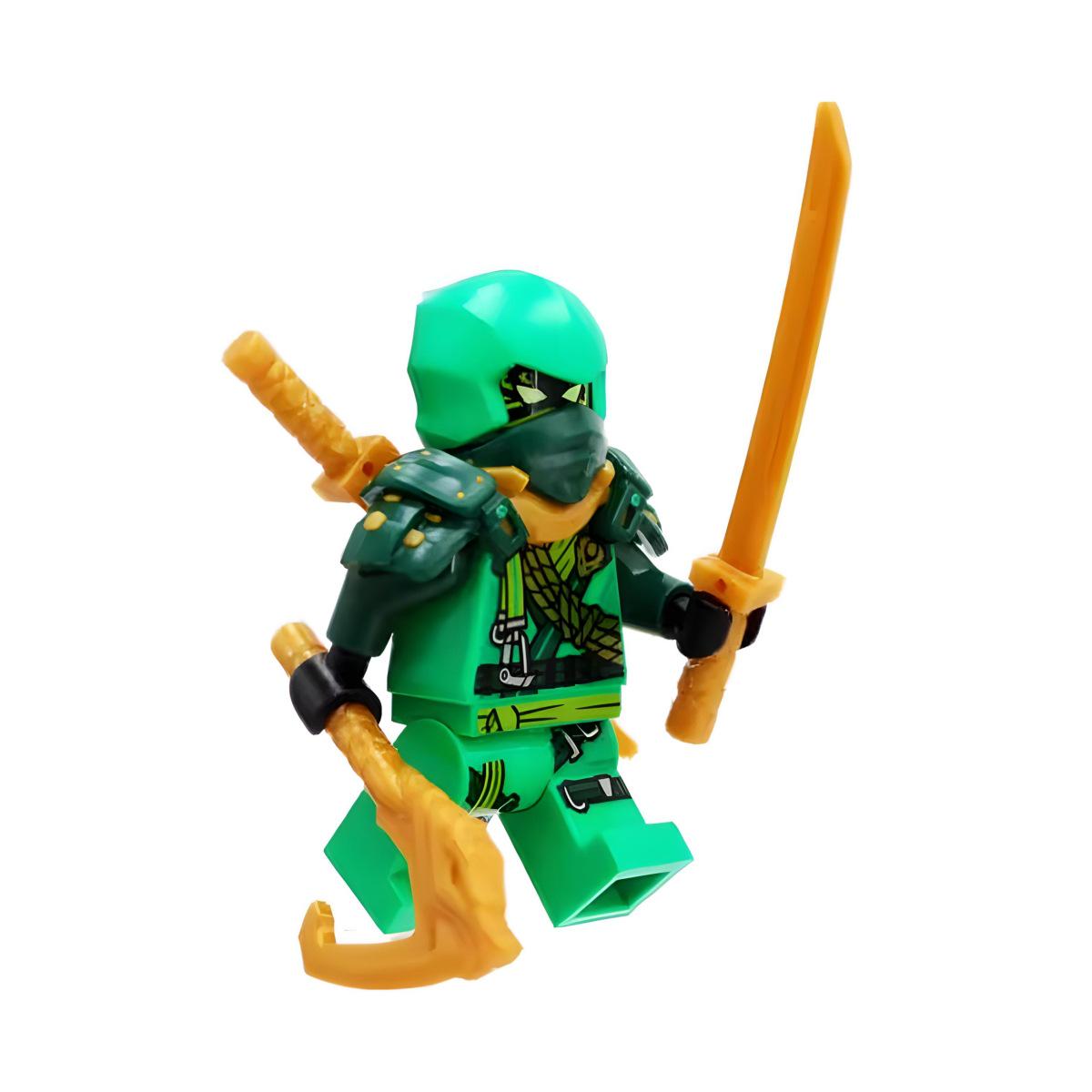 Lloyd 18 Seasons Climbing Suit Phantom Minifigure with Weapons, Double-Sided Ninja Building Blocks, Compatible with LEGO.
Lloyd 18 Seasons Climbing Suit Phantom Minifigure with Weapons, Double-Sided Ninja Building Blocks, Compatible with LEGO.