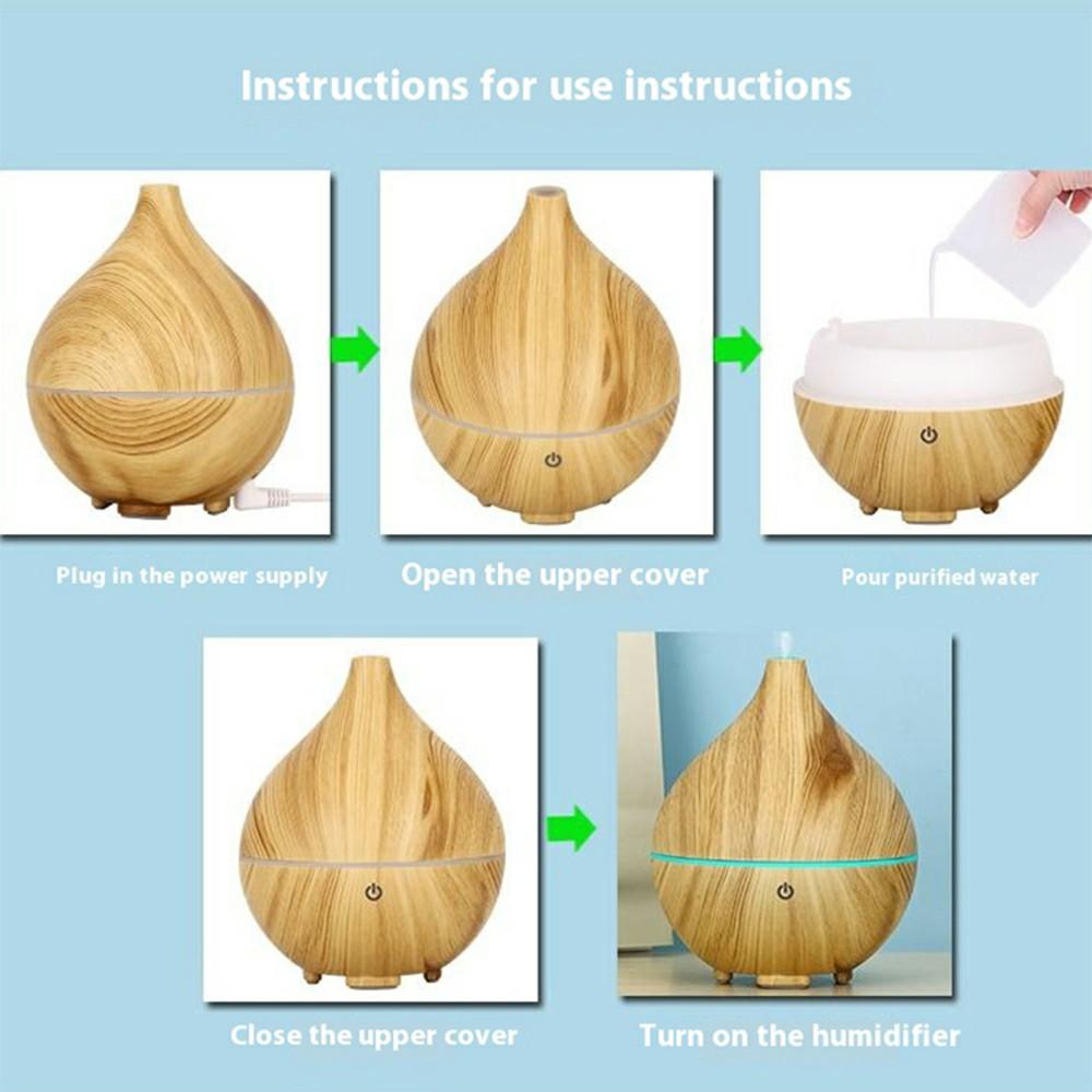 Desktop Humidifier Automatic Power Off 160ML Wood Grain Diffuser with Ambient Night Light Style A-Brown/UK Plug
Desktop Humidifier Automatic Power Off 160ML Wood Grain Diffuser with Ambient Night Light Style A-Brown/UK Plug