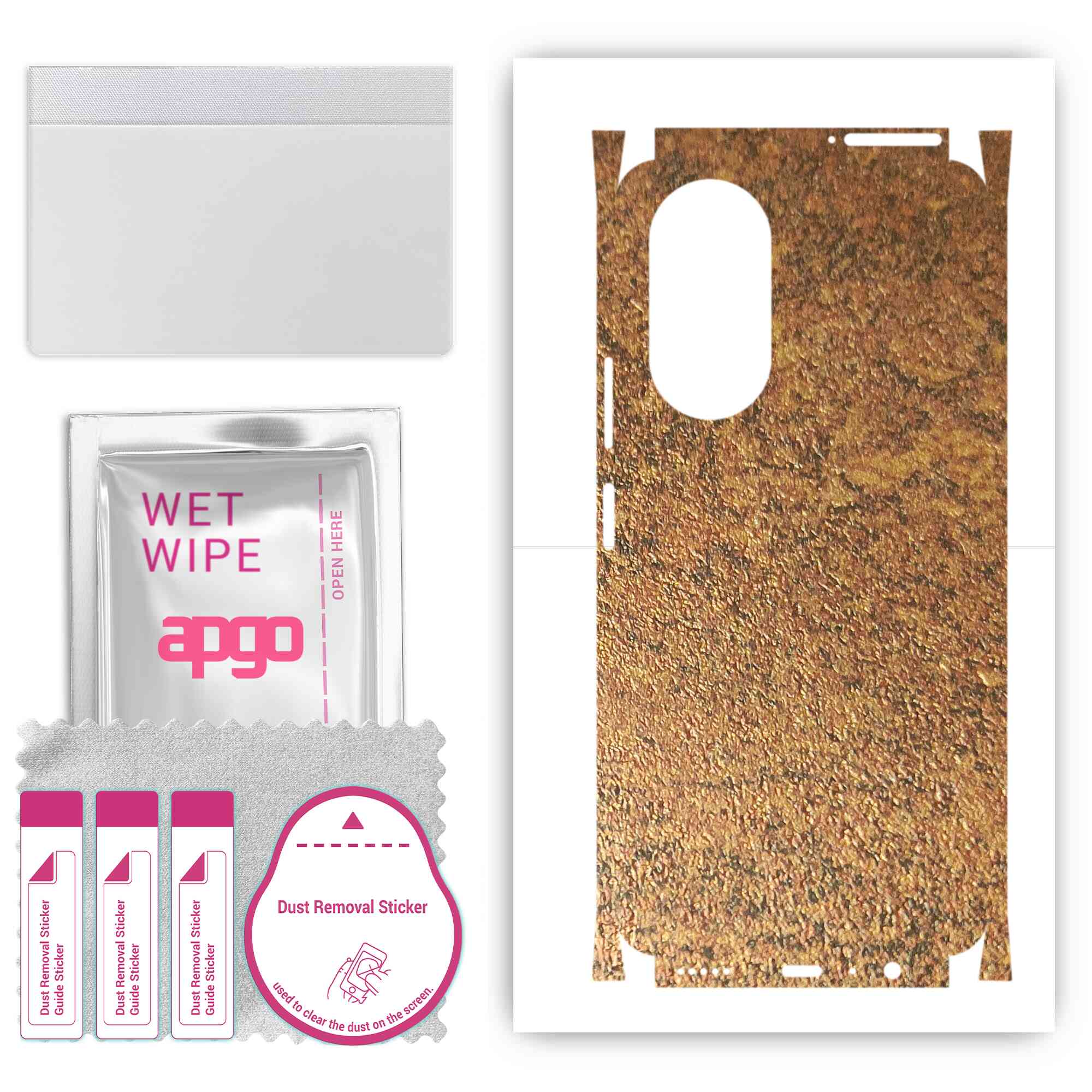 apgo Protective Skin Sticker for the back+sides compatible with Honor X7, Full Wrap Film, Foil, Vinyl - Pattern Rusty Copper
apgo Protective Skin Sticker for the back+sides compatible with Honor X7, Full Wrap Film, Foil, Vinyl - Pattern Rusty Copper