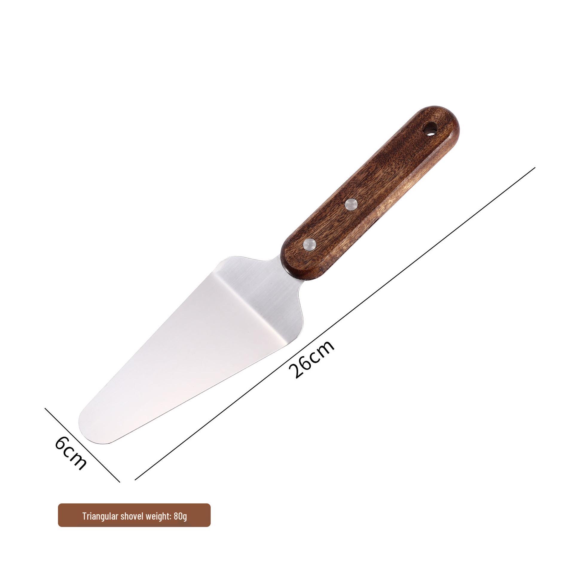 Stainless Steel Triangle Shovel with Rosewood Handle - Versatile Kitchen Tool for Cake, Sandwich, Pizza, Teppanyaki, and Steak.
Stainless Steel Triangle Shovel with Rosewood Handle - Versatile Kitchen Tool for Cake, Sandwich, Pizza, Teppanyaki, and Steak.
